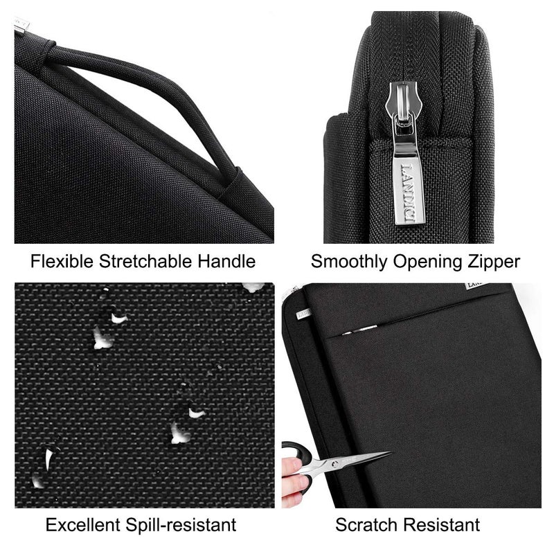 LANDICI 360Â° Protective Laptop Sleeve 15.6 Inch for MacBook Pro 16 M2/M1,MacBook Air 15,Computer Bag Carrying Case for 15-16 Inch HP Dell Asus Notebook, Slim, Shockproof, Waterproof, Black - Image 5